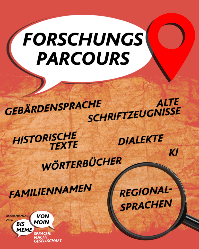 Werbeplakat Forschungsparcours